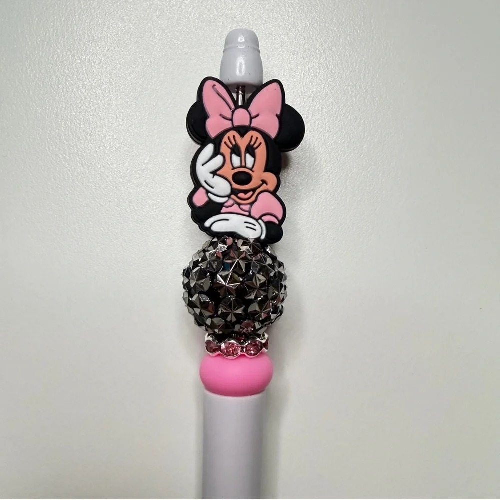 Handmade Minnie Beadable Pen + Mystery Stickers